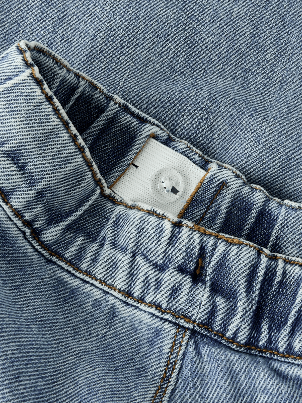 Karole Slim Wide Jeans -  Medium Blue Denim