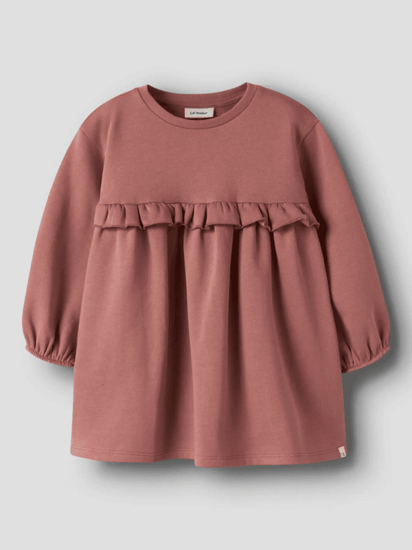 Kilano Loose Sweat Dress - Withered Rose