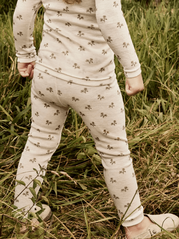 Nalu Wo/Mo Slim Leggings - Turtledove Flower 