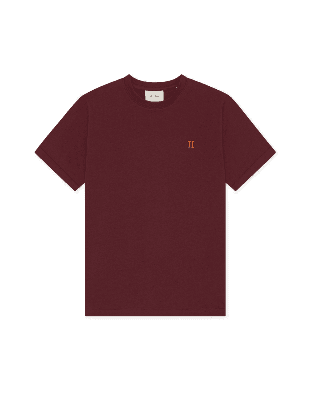 Core Contrast T-shirt  - Chocolate Truffle Red