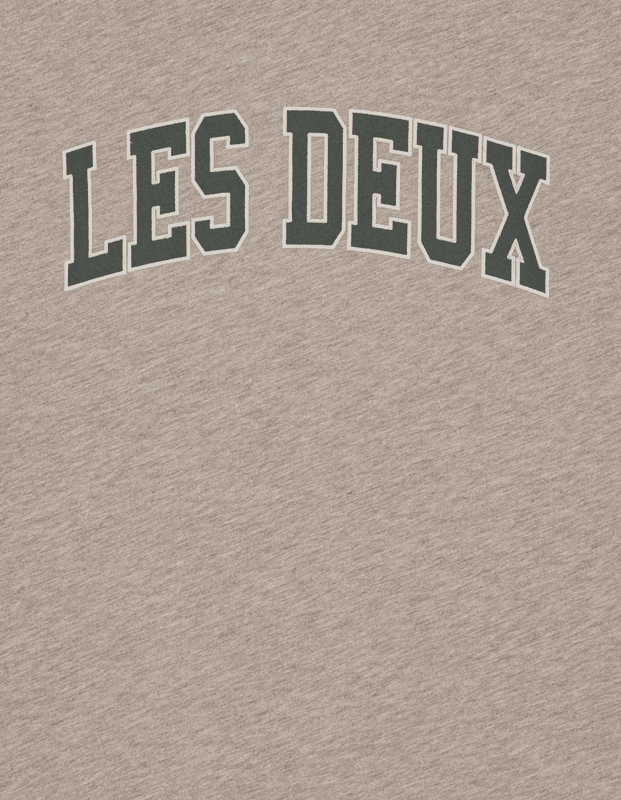 College T-shirt - Dark Sand Melange 