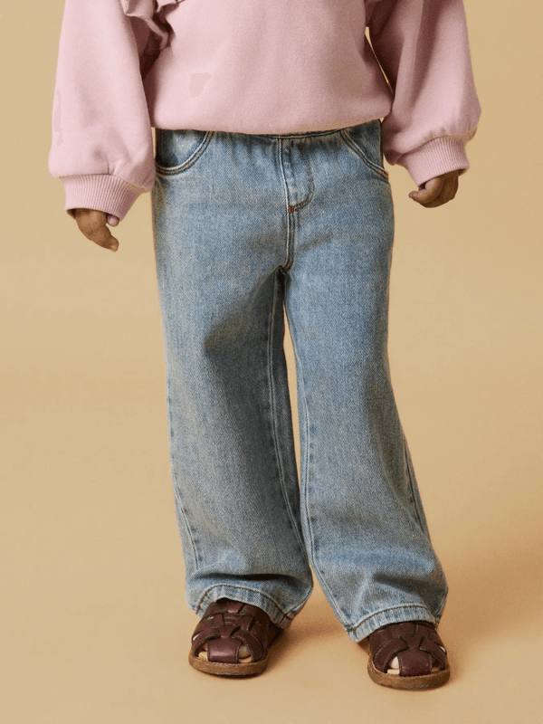 Karole Slim Wide Jeans -  Medium Blue Denim